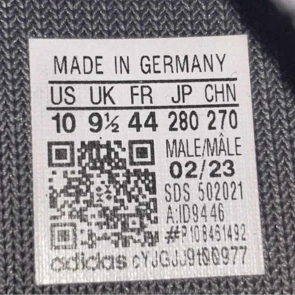Adidas Yeezy 450 Shoes Mens Size 10 Gray Stogry Originals‎ Made Germany ID9446